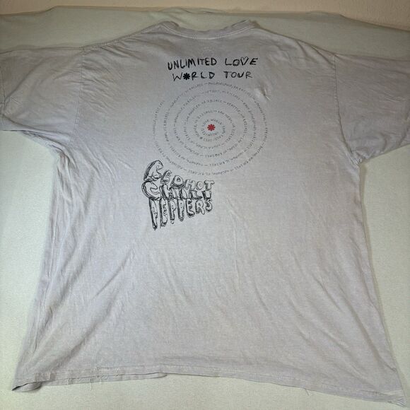 Red Hot Chilli Peppers Unlimited Love Shirt 22 TOUR Merch T Shirt Mens XL - Picture 2 of 10